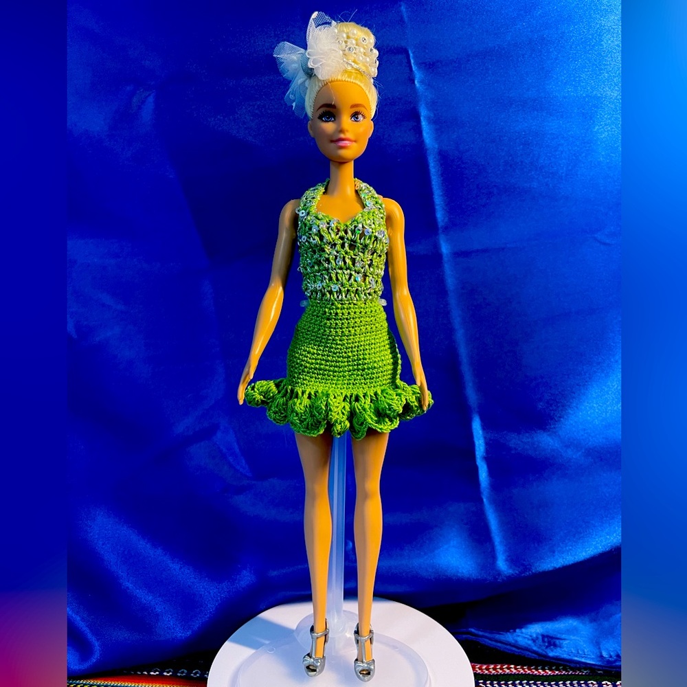 Barbie's Custom-Made Crochet Dress